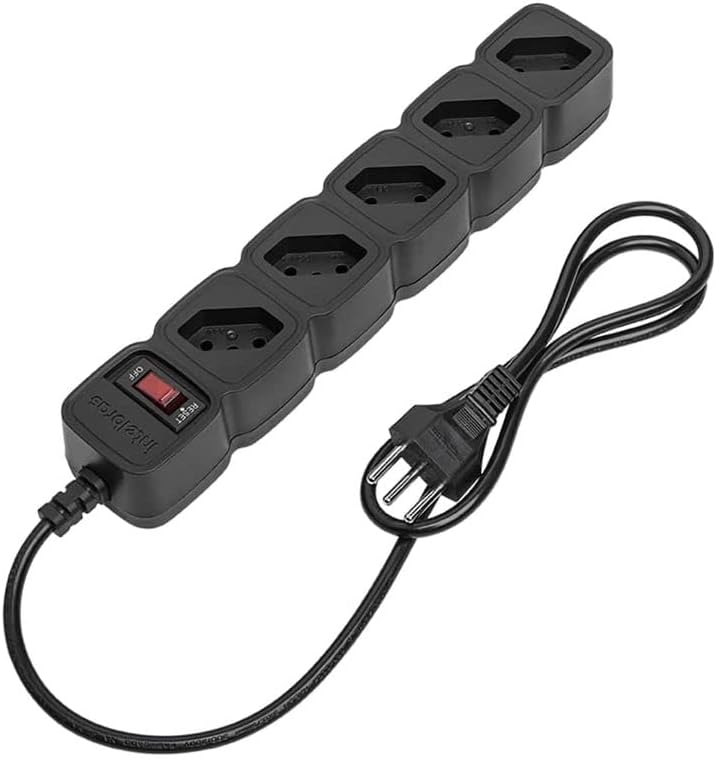 Protetor Eletrônico Filtro de Linha com 5 tomadas EPE 205 Preto Intelbras