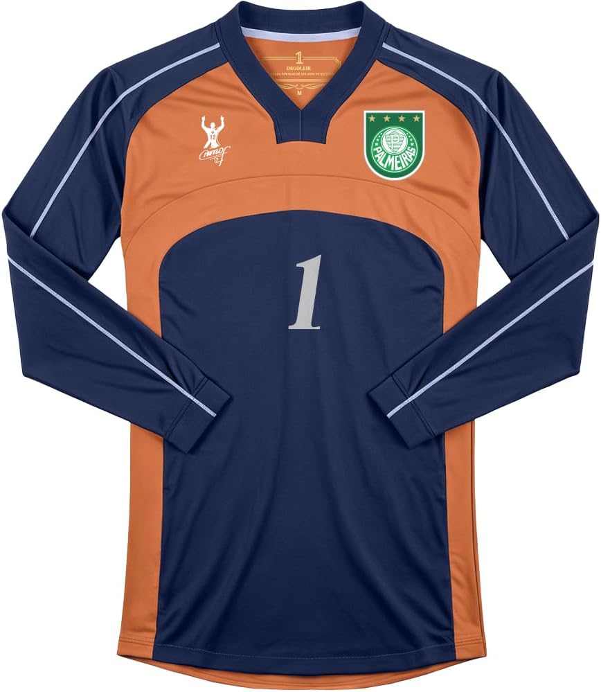 CAMISETA M/L MASCULINA PALMEIRAS GOLEIRO RETRÔ 2000